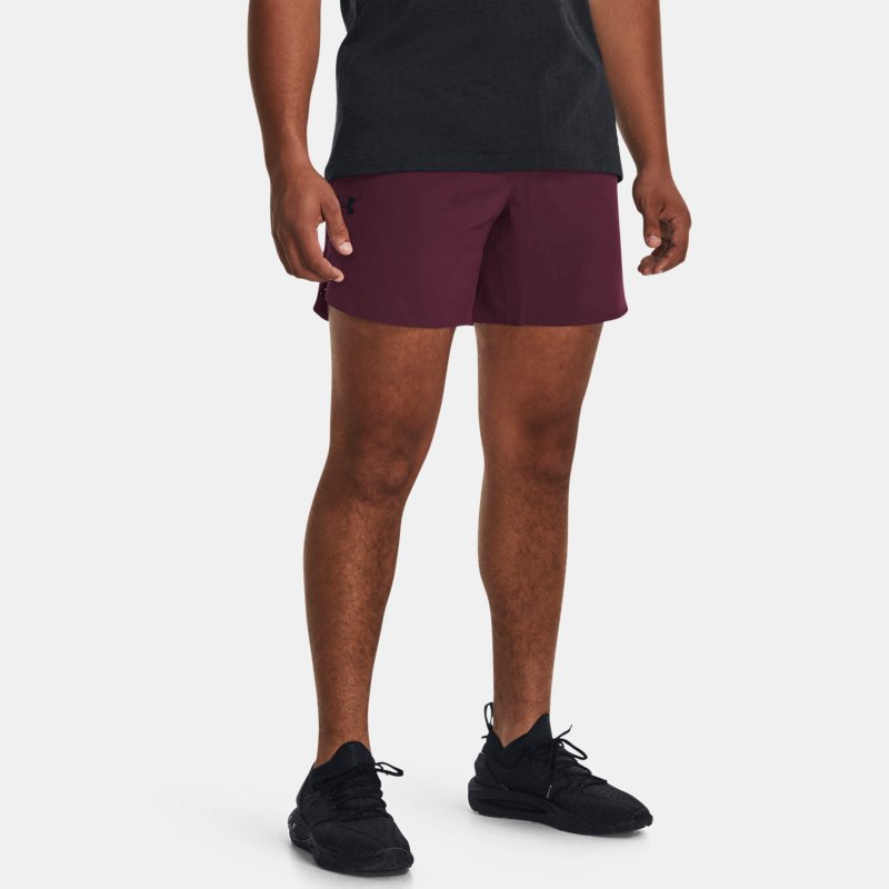 Shorts Under Armour Peak Woven da uomo Marrone scuro / Nero M